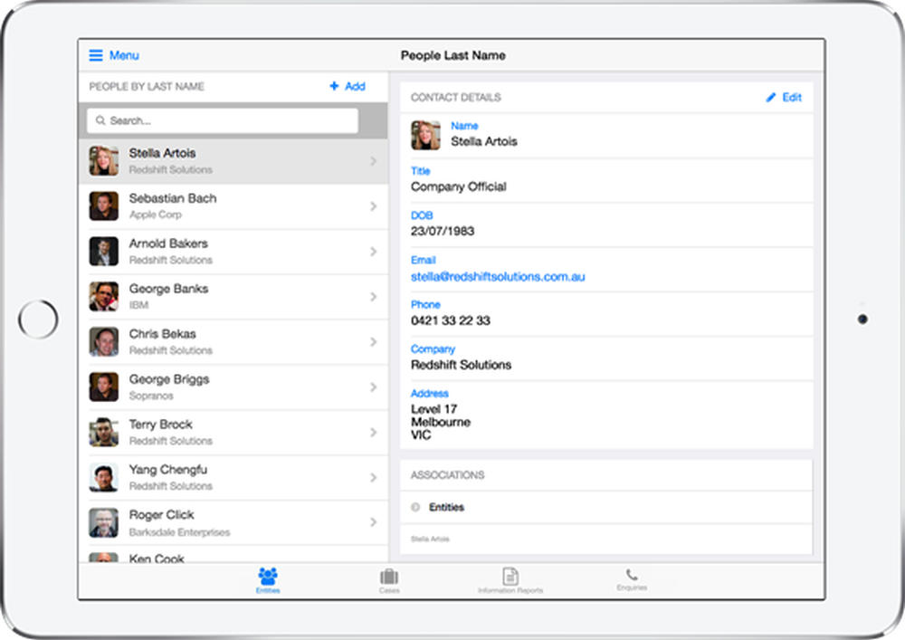 Redshift Intelligence Case Management Screenshot 1