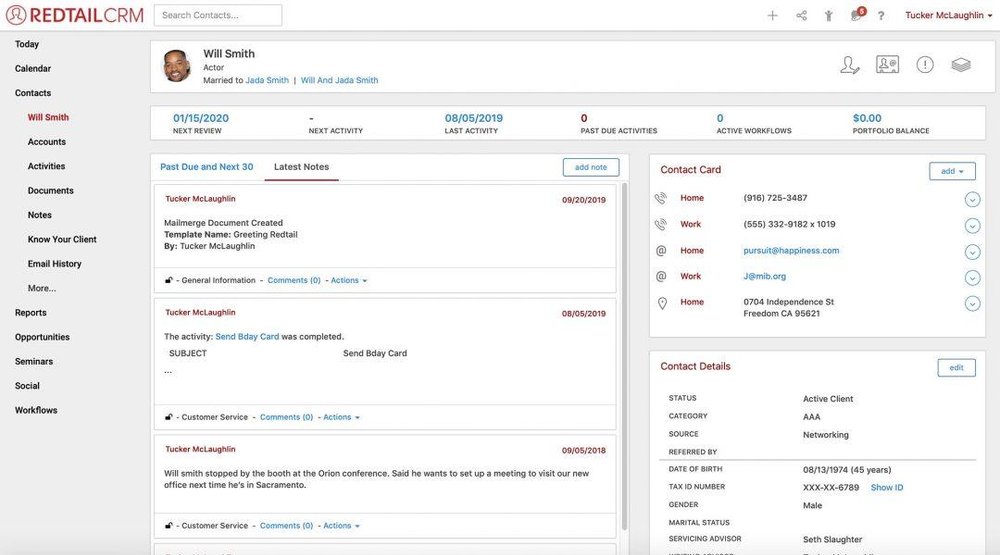 Redtail CRM Screenshot 1