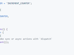 An action creator that returns a function to perform asynchronous dispatch