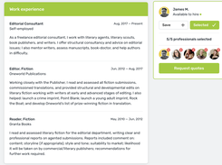 Reedsy Marketplace - Professional's Work Experience
