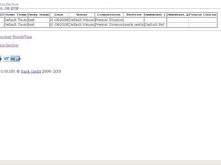 Screen shot from the 'Game List' screen