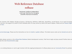 refbase Screenshot 1