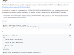 The ReflectionDocBlock Component Screenshot 1