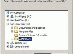 Specify the remote Windows directory.