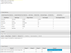 Example of a regex pattern development using Regex Creator