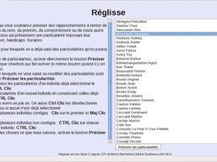 les particularites possibles