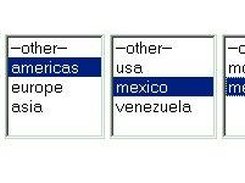 you can add n dropdown levels with thousands of records each