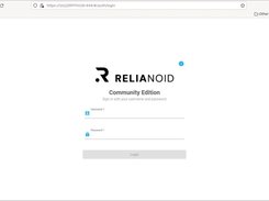 Relianoid Load Balancing web GUI Login