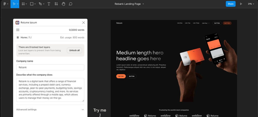 Relume Ipsum Screenshot 1