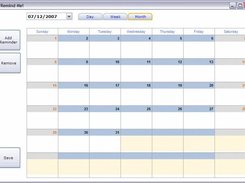 Remind Me- Calendar/Month view