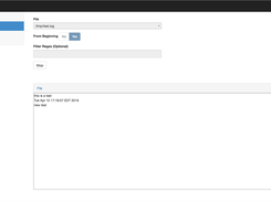 Tailer Screen - Live feed for the log