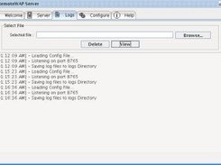 RemoteWAP v0.5 Log Viewer Screen