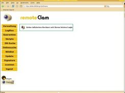 the web-gui, after the login (when the clients clean)