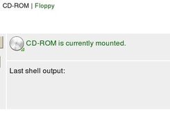 CD-ROM control page -- very basic indeed!