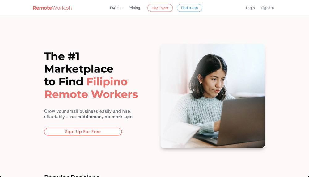 RemoteWork.ph homepage