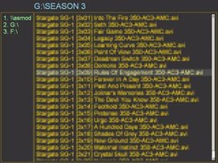 Browsing directory listing (with Vim's desert colorscheme)