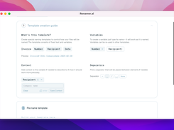 Build custom naming templates with reusable variables