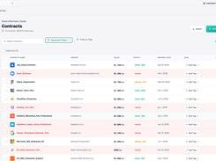 Contracts list | Every vendor contract in one searchable list