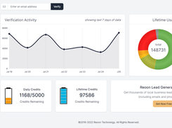 Reoon Email Verifier Dashboard