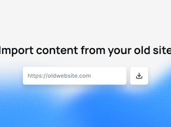 Import content from your old site