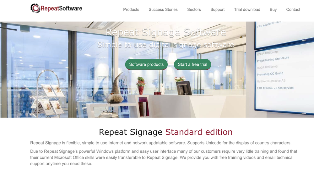 Repeat Signage Screenshot 1