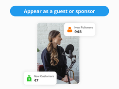 Appear as a guest or sponsor