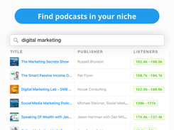 Find podcasts in your niche