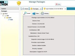 Each package can be viewed in detail