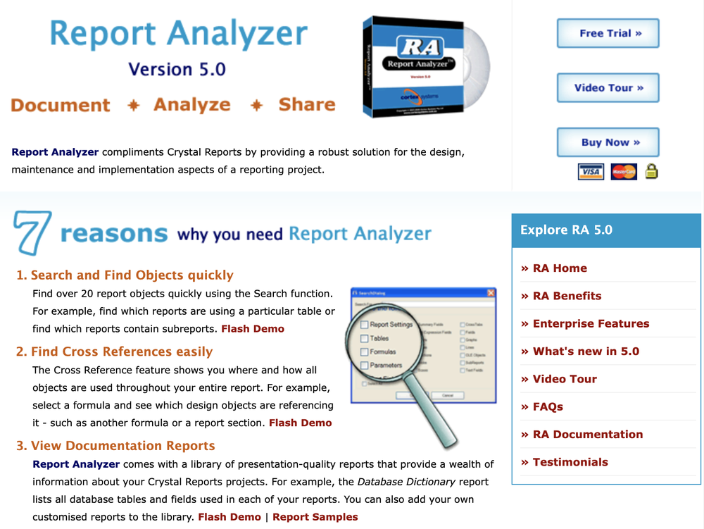 Report Analyzer Screenshot 1