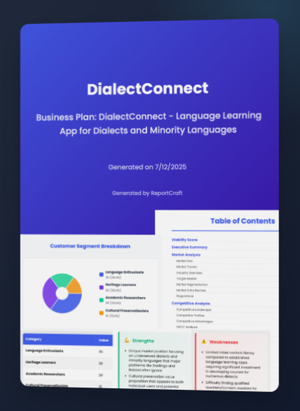 ReportCraft Screenshot 1