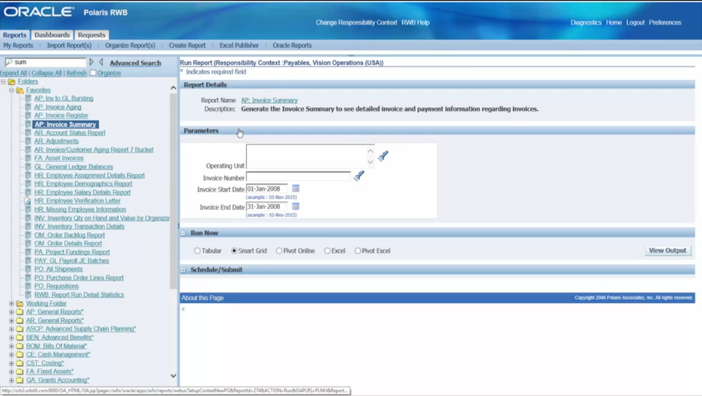 Reporting Workbench-DetailReport