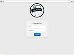 ReportKeeper log-on screen.
