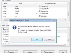 Associating a profile with an account (Windows 7)