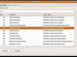 Configuring security for an user