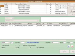 Inventory movements