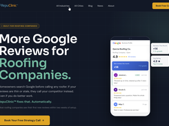 **Industry-Specific Pages** Every trade category gets a dedicated page with industry-specific messaging and local benchmarks. RepuClinic™ was built specifically for contractors, not adapted from a generic reputation tool.