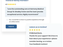 Multi-Site Review Control  Effortlessly manage and boost your ratings across Google, Healthgrades, and WebMD from one screen.