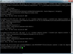 Login, cadastro e consulta via linha de comando