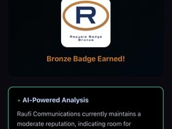 Beautifully designed email reports delivered straight to the user. Includes a calculated reputation score, earned trust badges, and deep AI-driven insights into brand sentiment and improvement areas.