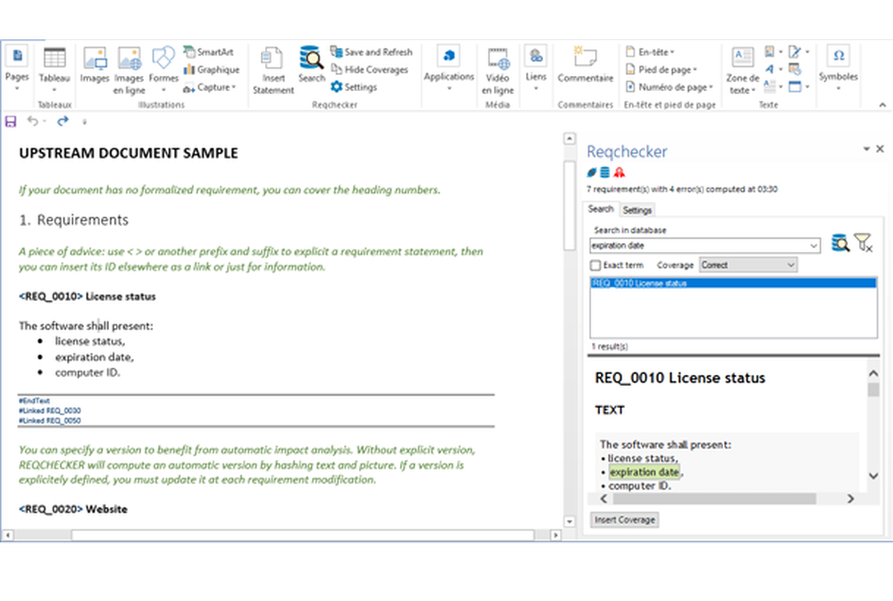 REQCHECKER Screenshot 1