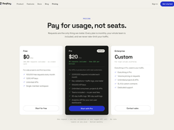 100k requests/month for free, Pro plan starts at just $20.