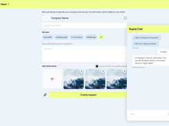Service provider Request page
