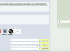 Request page with file sharing and chat