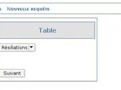 tape 2 : choix de la table principale