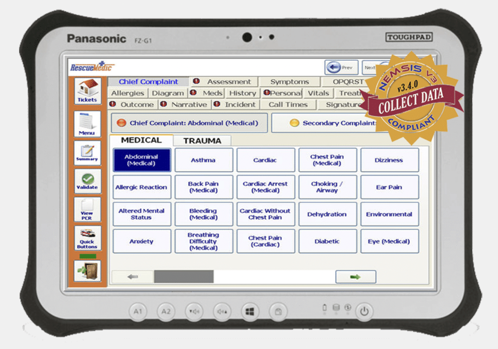 RescueMedix ePCR Screenshot 1