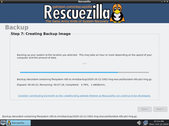 Backups are fully compatible with industry-standard Clonezilla