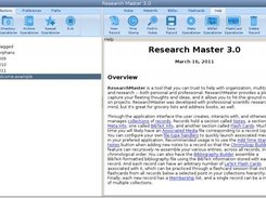 Research Master 3.0, March 16 2011
