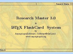 LaTeX Flash Card System, Integrated with Research Master 3.0