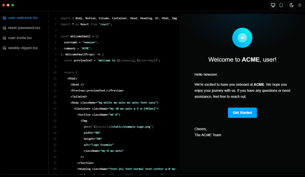 Resend Screenshot 1