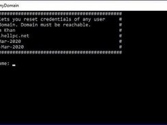 Reset Pwd of Users from Multiple Domains Screenshot 1